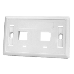 Faceplate RJ45 2 Puertos WG